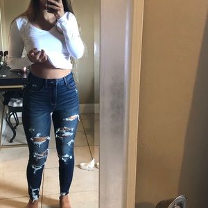 American eagle ripped jeans